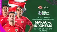 Link Live Streaming Timnas Indonesia U-23 vs Macau U-23: Kualifikasi AFC U-23 Asian Cup 2026 Eksklusif di Vidio